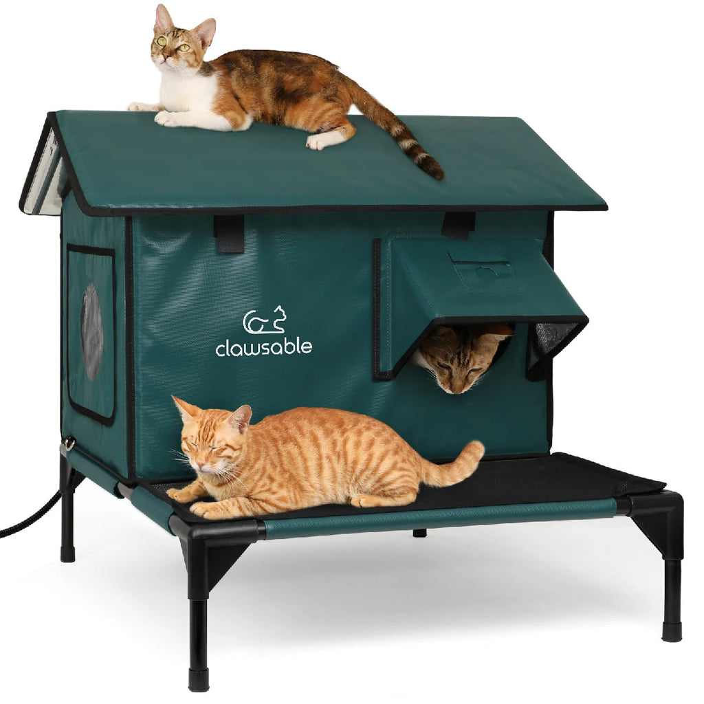 2025 Porch Roof Heated Cat House